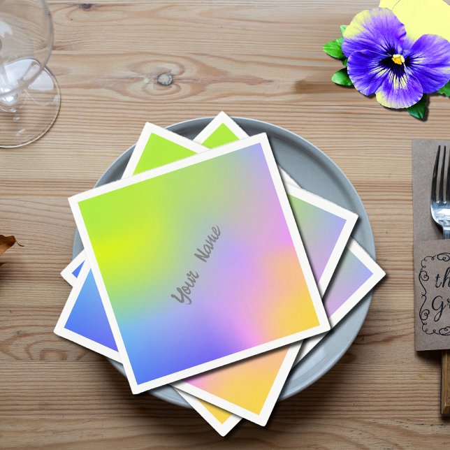 purple yellow gradient  napkins (Creator Uploaded)