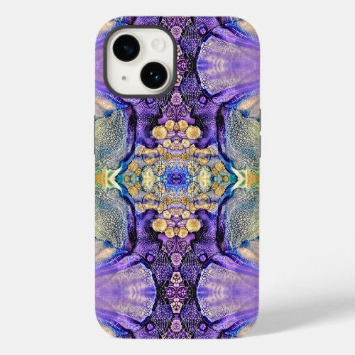 Purple Yellow Royal Medallion  Case_Mate iPhone 14 Case