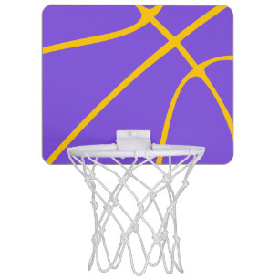 Purple & Yellow Slam Dunk Comfort Mini Basketball Hoop