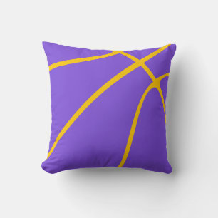 Purple & Yellow Slam Dunk Comfort Throw Pillow