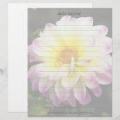 Purple, Yellow & White Dahlia (Front/Back)
