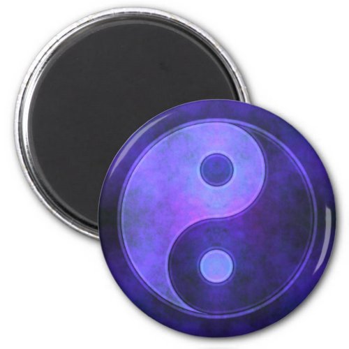 Purple Yin Yang Symbol Magnet
