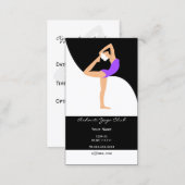 purple Yoga Business Cards (Front/Back)