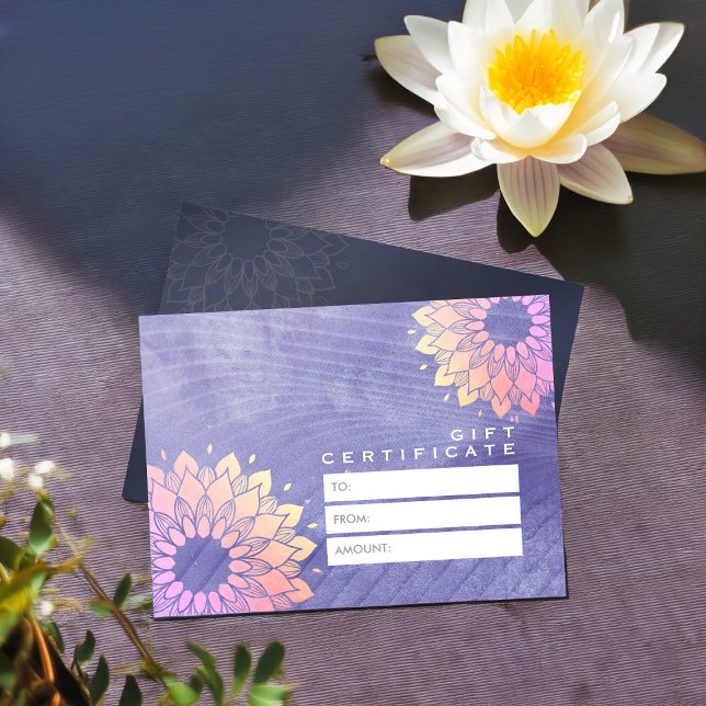 Purple Yoga Instructor Rose Gold Mandala (Creator Uploaded)