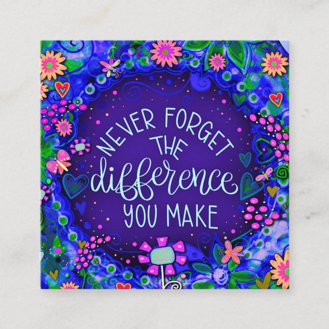 Purple You Make A Difference Kindness Cards (Front)