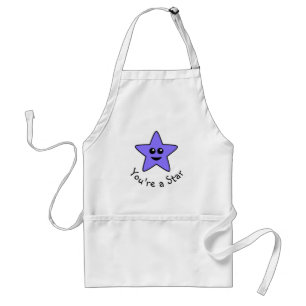 Purple You're a Star Apron