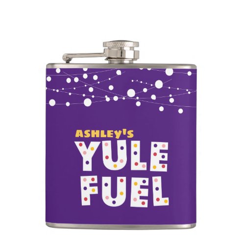 Purple YULE FUEL Flask