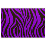 Purple zebra animal print pattern fabric