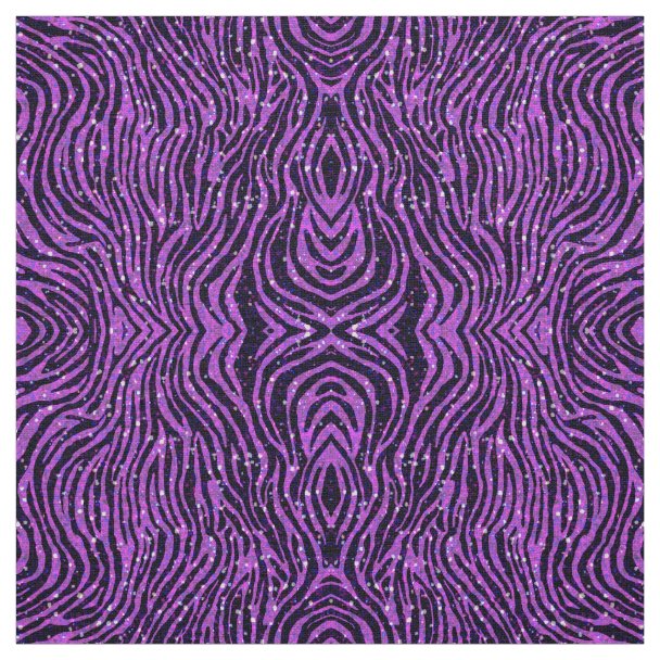 Purple zebra animal print pattern fabric Zazzle