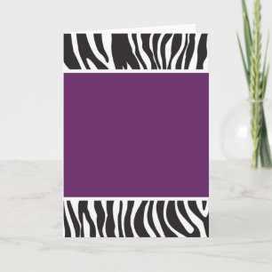 Purple Zebra Invite