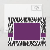 Purple Zebra Invite | Zazzle