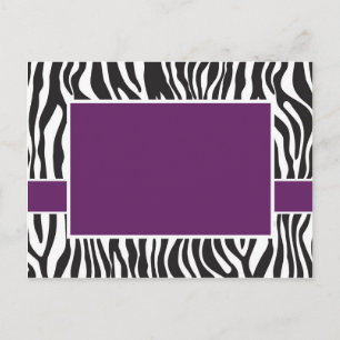 Purple Zebra Invite