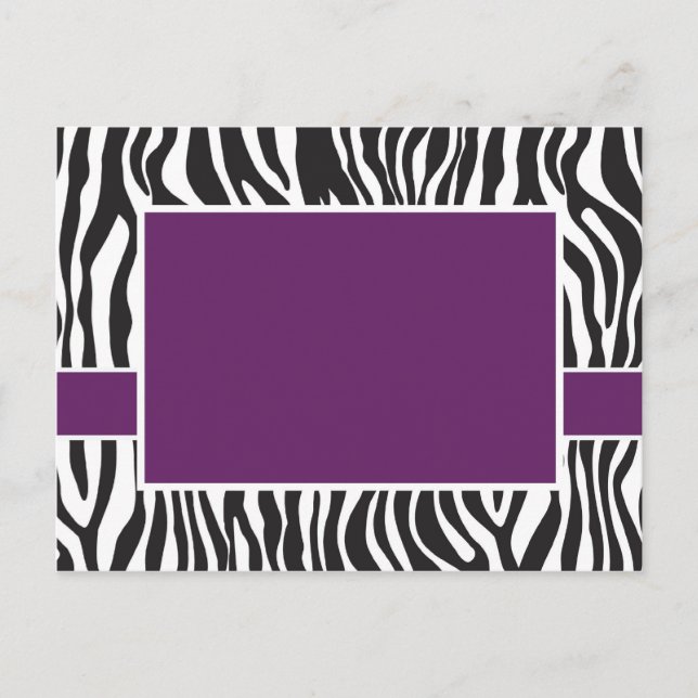 Purple Zebra Invite (Front)