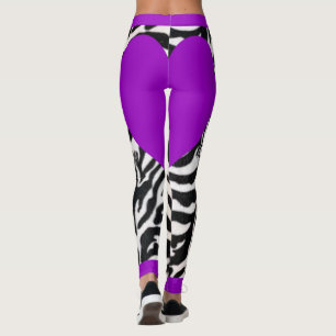 Purple Zebra Leggings