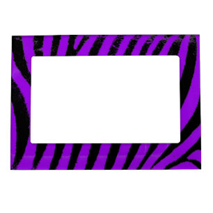 Purple zebra magnetic frame