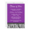 Purple Zebra Polka Graduation Announcement