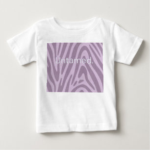 Purple zebra print bag baby T-Shirt