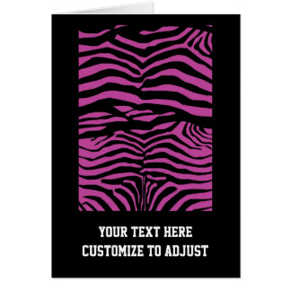 Purple zebra print pattern cards