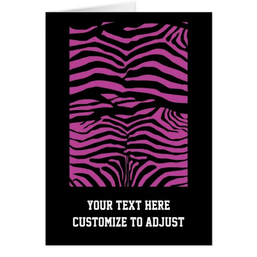 Purple zebra print pattern cards (Front)