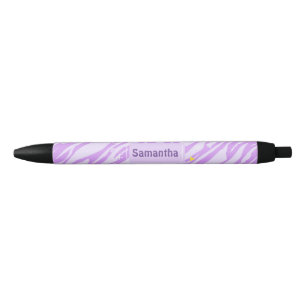 Purple Zebra Print Pen