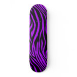 Purple Zebra Skateboard Deck