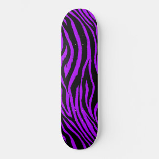 Purple Zebra Skateboard Deck