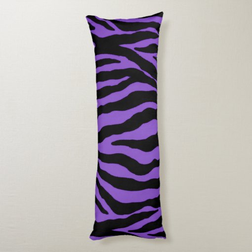 Purple Zebra Stripe Animal Print Body Pillow Zazzle