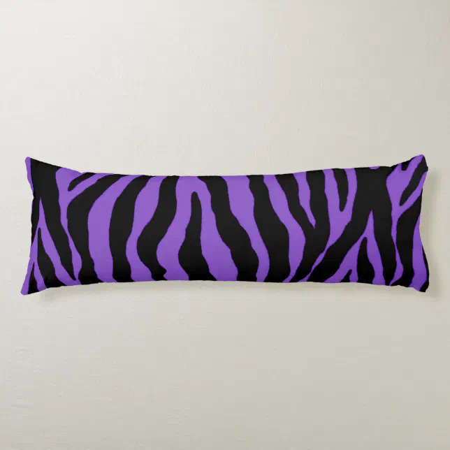 Purple Zebra Stripe Animal Print Body Pillow Zazzle