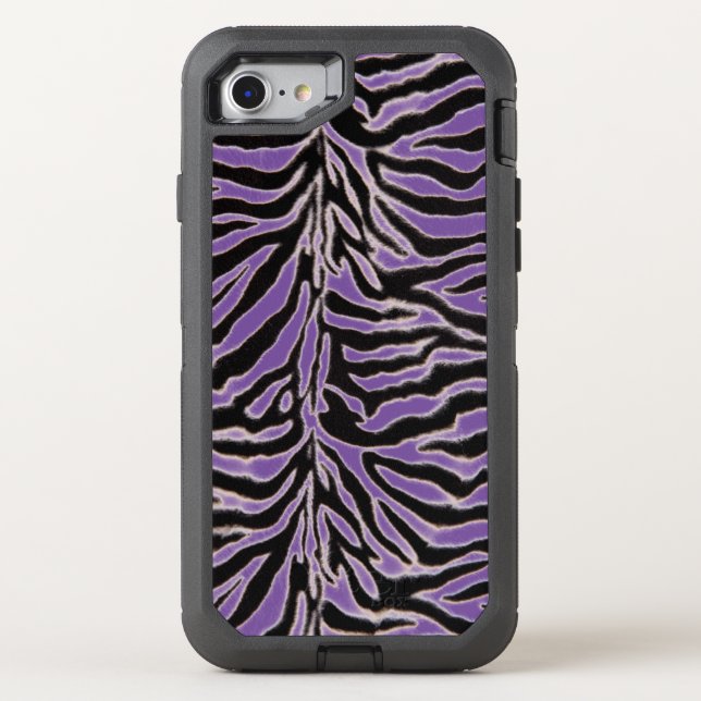 Purple zebraOtterBoxAppleiPhoneSE(2nd gen)/8/7Case Otterbox iPhone Case (Back)