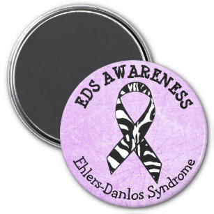 Purple Zebras EDS Ehlers-Danlos syndrome Magnet