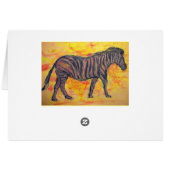 purple zebras rock cards (Back Horizontal)
