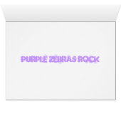 purple zebras rock cards (Inside Horizontal (Bottom))