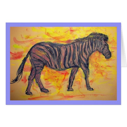 purple zebras rock cards (Front Horizontal)