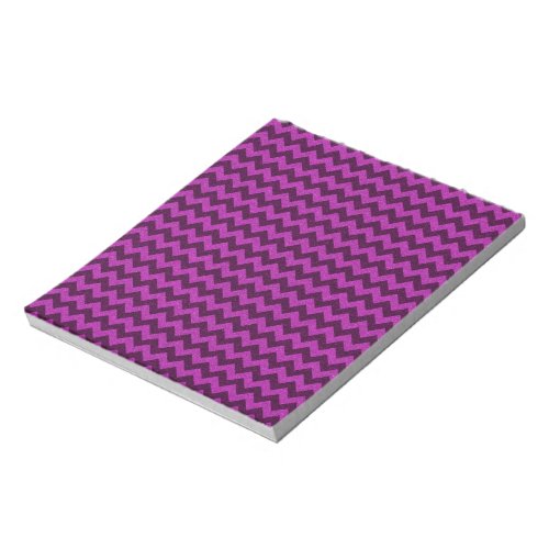 Purple Zig Zag Glitter Notepad