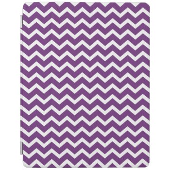 Purple Zig Zags Chevrons Pattern Ipad Smart Cover by heartlockedcases at Zazzle