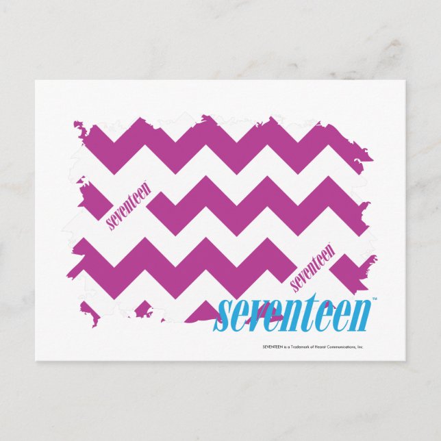Purple ZigZag 3 Postcard (Front)
