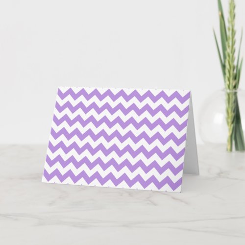 Purple Zigzag Purple Chevron Geometric Pattern Card
