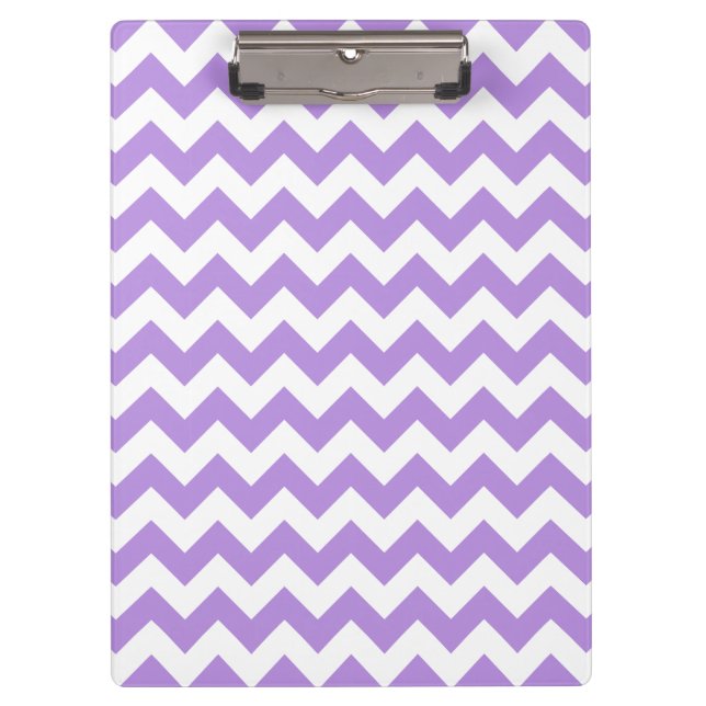 Purple Zigzag, Purple Chevron, Geometric Pattern Clipboard (Front)