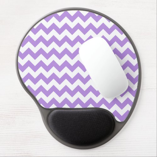 Purple Zigzag Purple Chevron Geometric Pattern Gel Mouse Pad