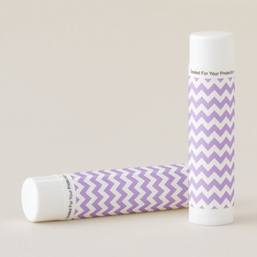 Purple Zigzag Purple Chevron Geometric Pattern Lip Balm