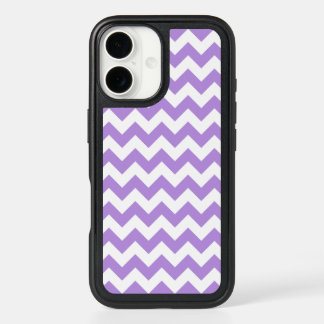Purple Zigzag, Purple Chevron, Geometric Pattern iPhone 16 Case