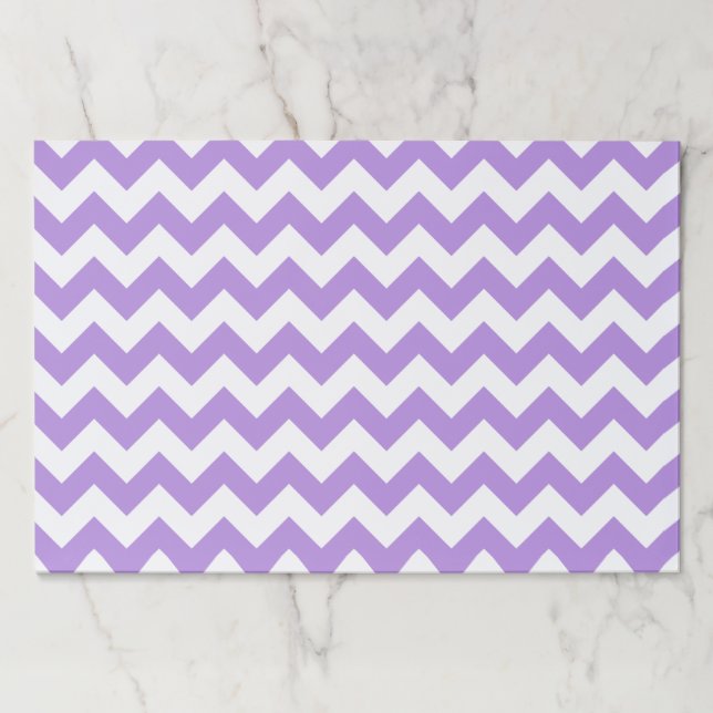 Purple Zigzag, Purple Chevron, Geometric Pattern Paper Pad (Front)
