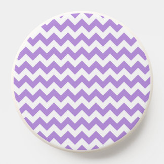 Purple Zigzag, Purple Chevron, Geometric Pattern PopSocket