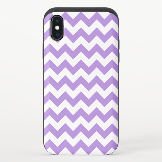 Purple Zigzag, Purple Chevron, Geometric Pattern Uncommon iPhone Case (Back)