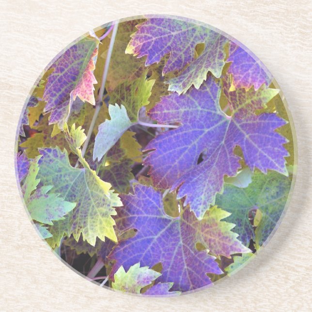 Purple Zin Sandstone Coaster (Front)