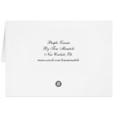 Purple Zinnia Card (Back Horizontal)