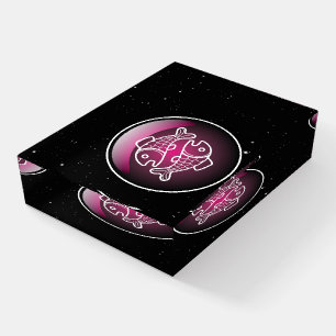 Purple Zodiac Pisces Paperweight