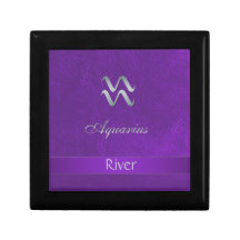 Purple Zodiac Sign Aquarius