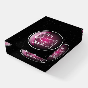 Purple Zodiac Virgo Paperweight