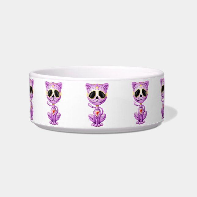 Purple Zombie Sugar Kitten Bowl (Front)